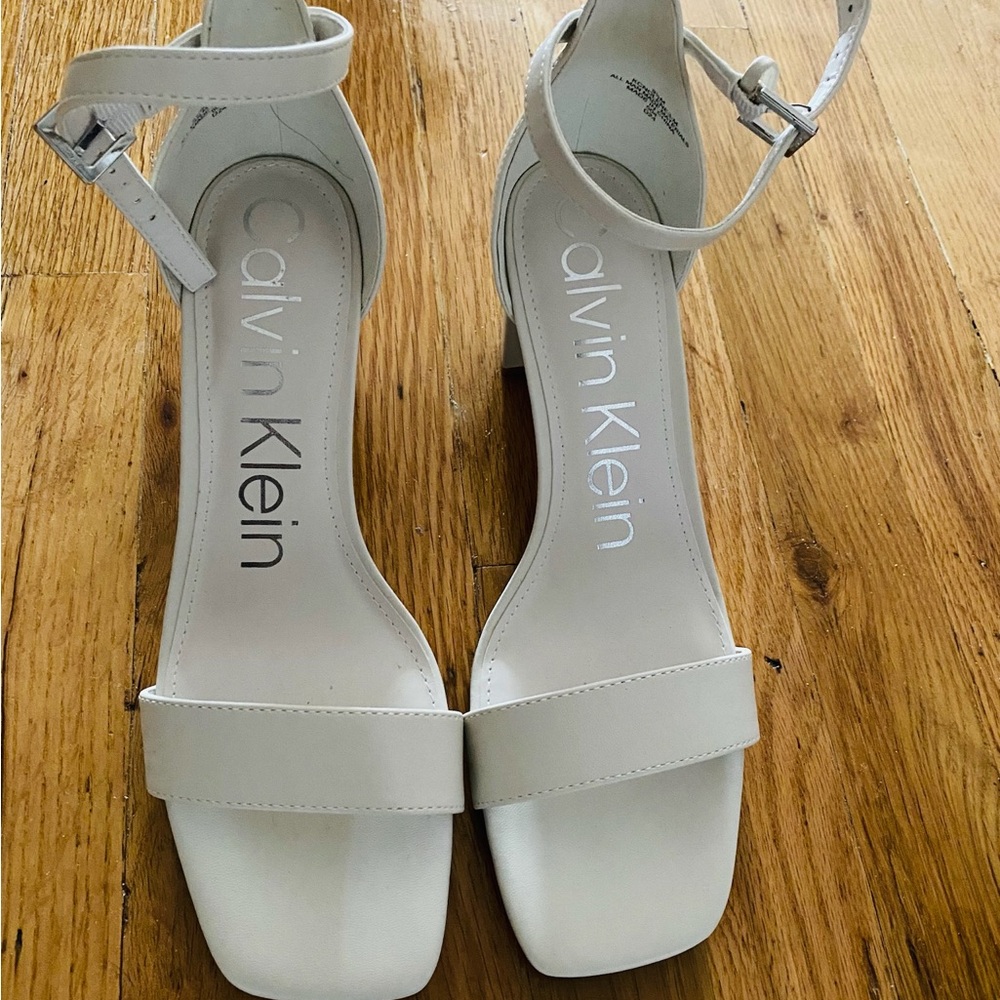 Calvin Klein Women's White Sandals